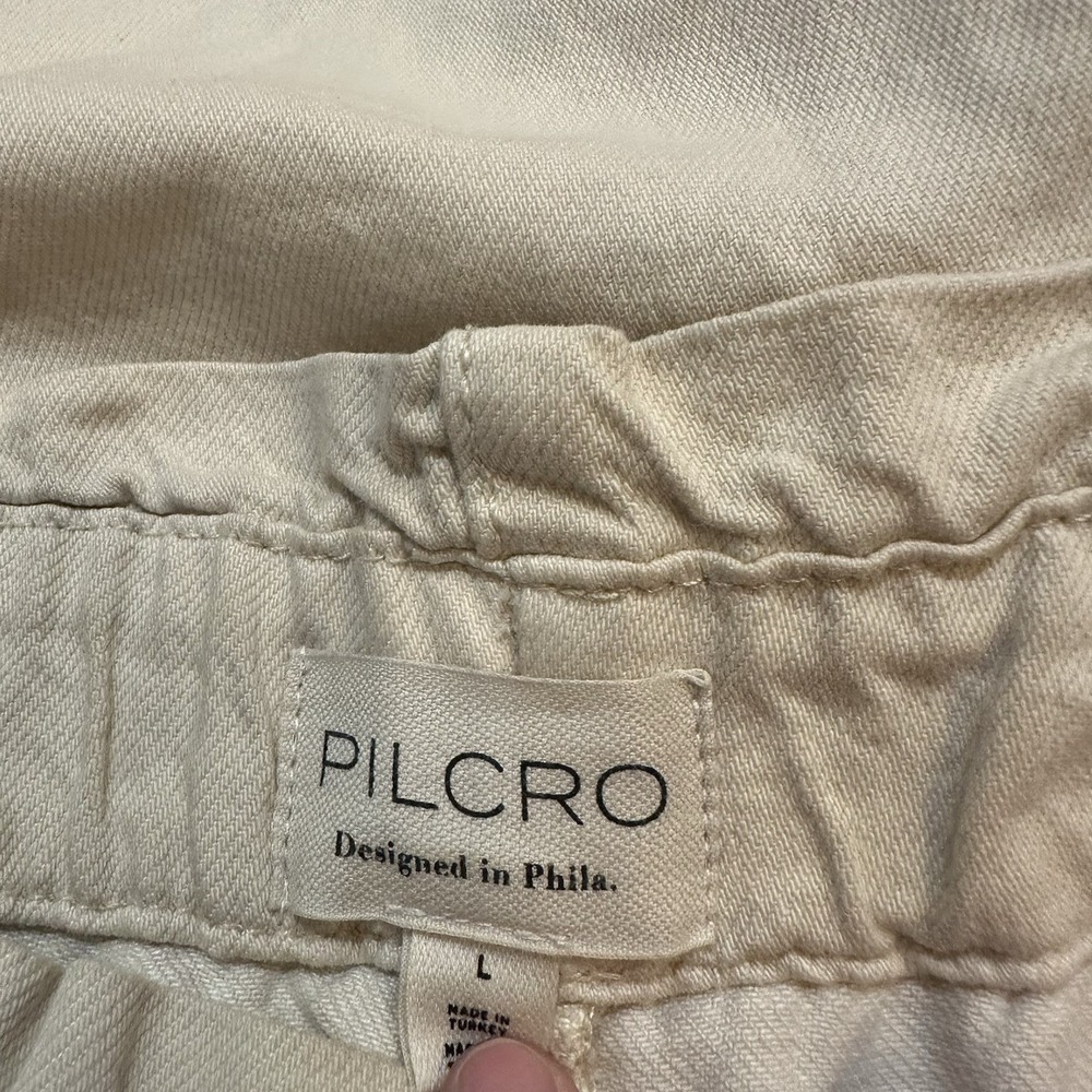 Pilcro Anthropology High-Rise Cropped Paperbag Jeans Pants Large Extra Wide Leg - Picture 3 of 9